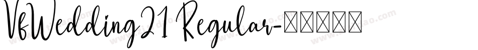 VfWedding21 Regular字体转换
